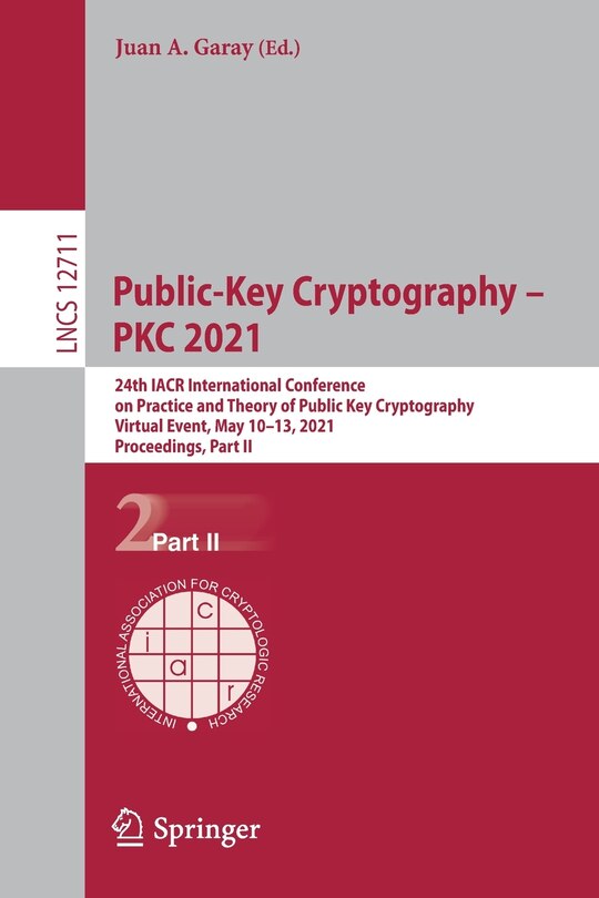 Front cover_Public-Key Cryptography - PKC 2021