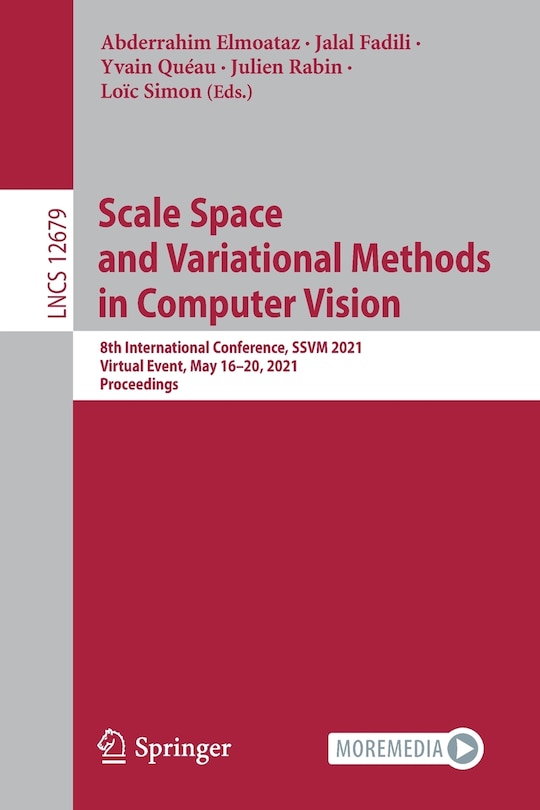 Front cover_Scale Space And Variational Methods In Computer Vision