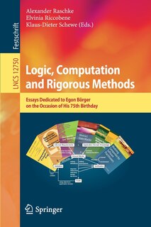 Front cover_Logic, Computation And Rigorous Methods