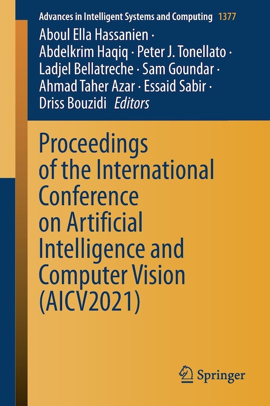 Couverture_Proceedings Of The International Conference On Artificial Intelligence And Computer Vision (aicv2021)