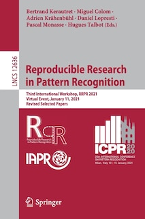 Couverture_Reproducible Research In Pattern Recognition