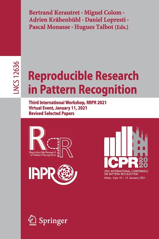 Couverture_Reproducible Research In Pattern Recognition