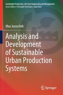 Front cover_Analysis and Development of Sustainable Urban Production Systems