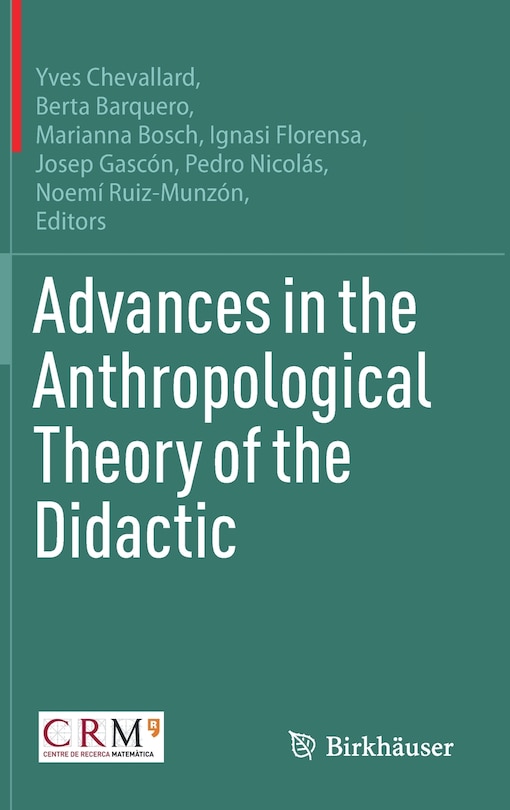 Front cover_Advances In The Anthropological Theory Of The Didactic