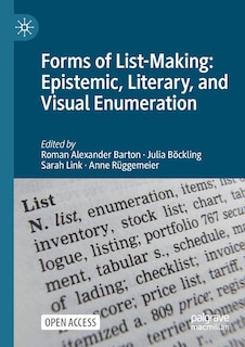 Front cover_Forms Of List-making