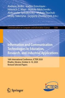 Couverture_Information and Communication Technologies in Education, Research, and Industrial Applications