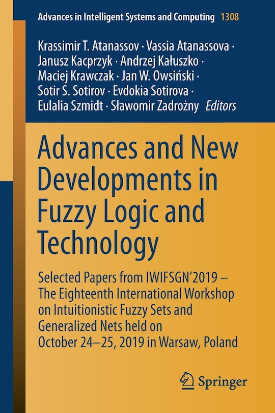 Front cover_Advances and New Developments in Fuzzy Logic and Technology