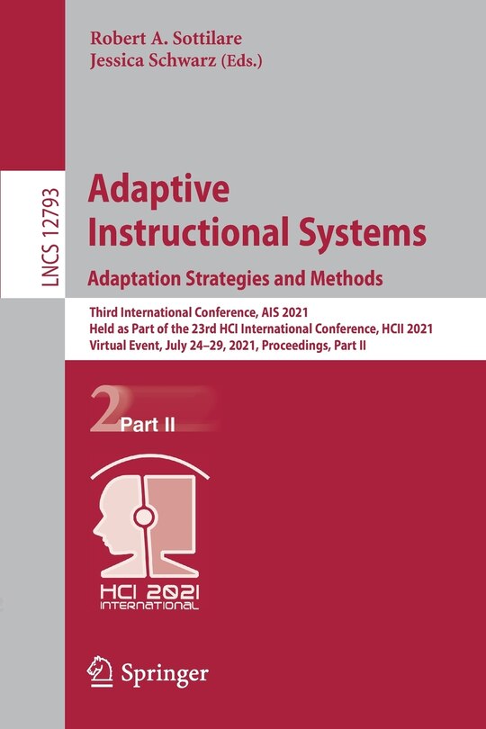 Front cover_Adaptive Instructional Systems. Adaptation Strategies and Methods