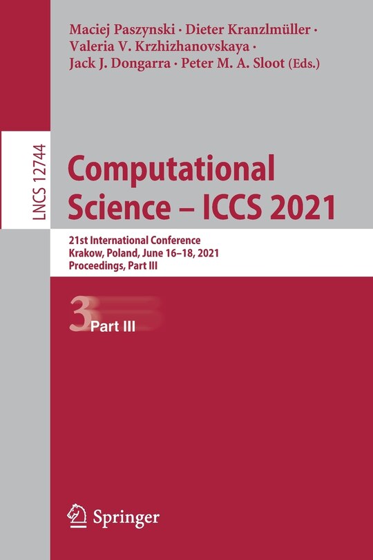 Front cover_Computational Science - ICCS 2021