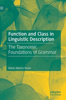 Front cover_Function And Class In Linguistic Description
