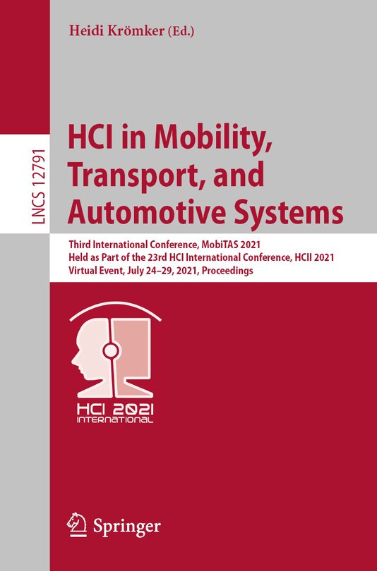 Front cover_HCI in Mobility, Transport, and Automotive Systems