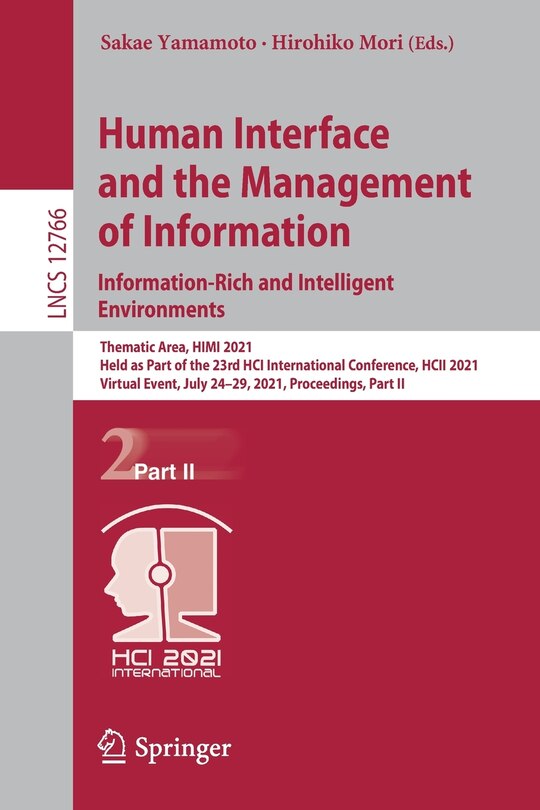 Couverture_Human Interface and the Management of Information. Information-Rich and Intelligent Environments