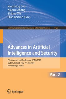 Front cover_Advances In Artificial Intelligence And Security