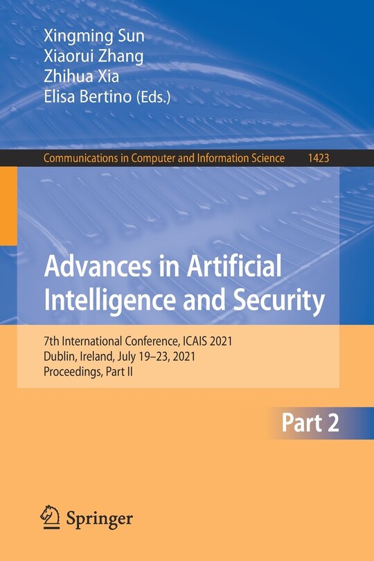 Front cover_Advances In Artificial Intelligence And Security