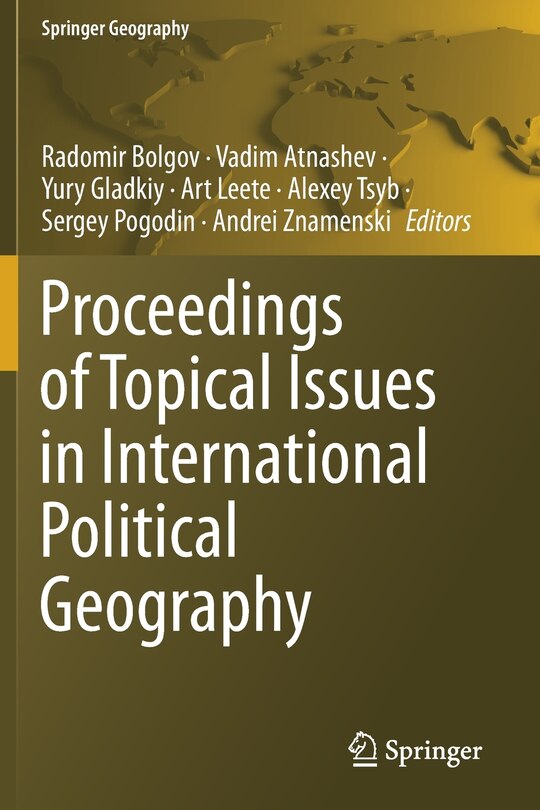 Front cover_Proceedings of Topical Issues in International Political Geography