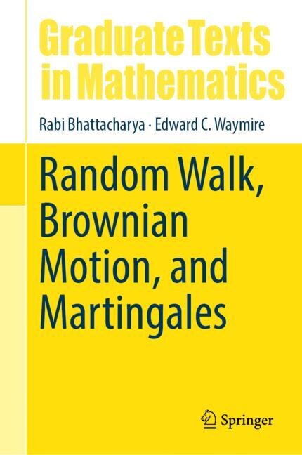 Front cover_Random Walk, Brownian Motion, And Martingales