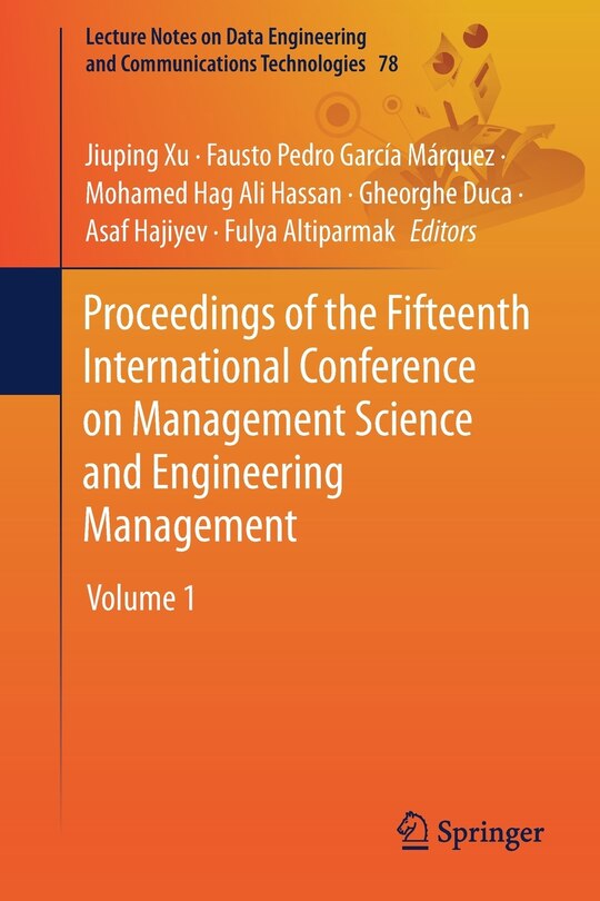 Couverture_Proceedings Of The Fifteenth International Conference On Management Science And Engineering Management