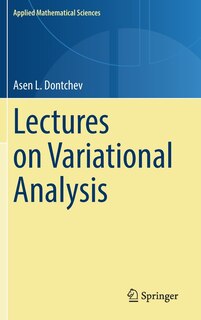 Couverture_Lectures on Variational Analysis