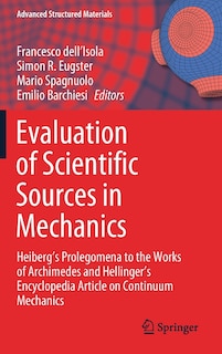 Front cover_Evaluation of Scientific Sources in Mechanics