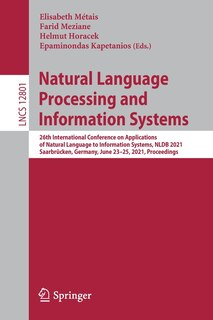 Front cover_Natural Language Processing and Information Systems