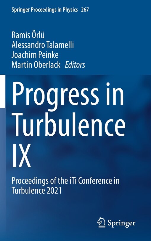 Front cover_Progress In Turbulence Ix