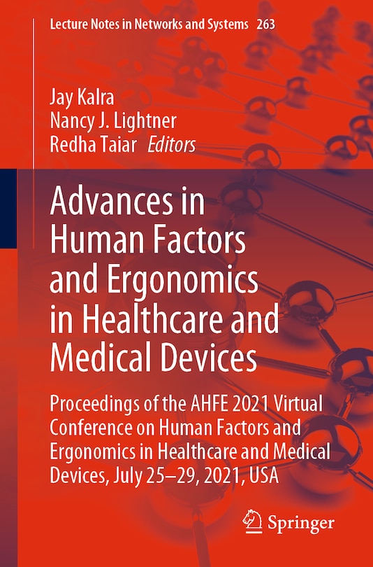 Couverture_Advances in Human Factors and Ergonomics in Healthcare and Medical Devices