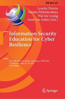 Front cover_Information Security Education For Cyber Resilience
