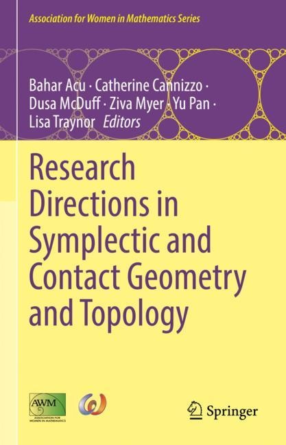 Couverture_Research Directions In Symplectic And Contact Geometry And Topology