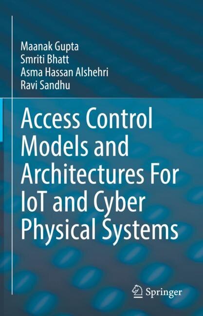 Couverture_Access Control Models And Architectures For Iot And Cyber Physical Systems
