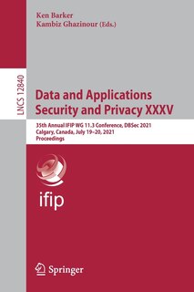 Couverture_Data And Applications Security And Privacy Xxxv