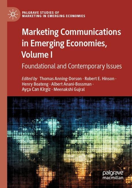 Front cover_Marketing Communications in Emerging Economies, Volume I