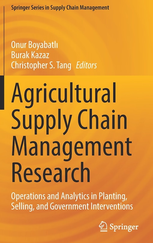 Front cover_Agricultural Supply Chain Management Research