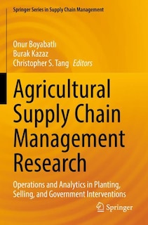 Couverture_Agricultural Supply Chain Management Research