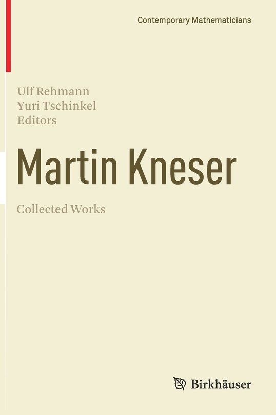 Front cover_Martin Kneser Collected Works