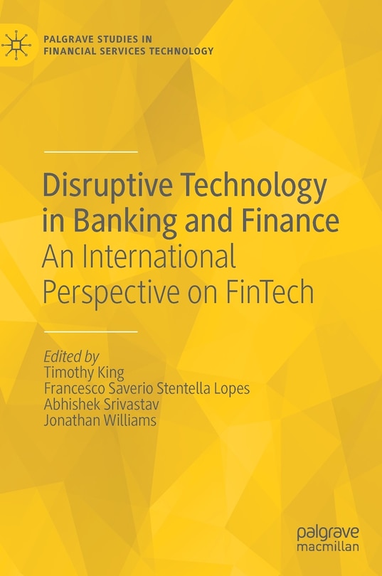 Couverture_Disruptive Technology In Banking And Finance