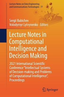 Front cover_Lecture Notes in Computational Intelligence and Decision Making