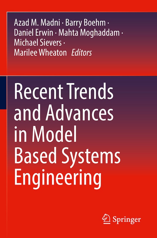 Front cover_Recent Trends and Advances in Model Based Systems Engineering