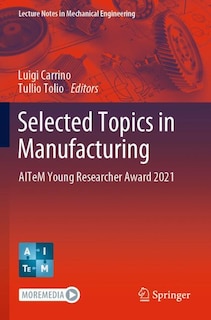 Front cover_Selected Topics in Manufacturing