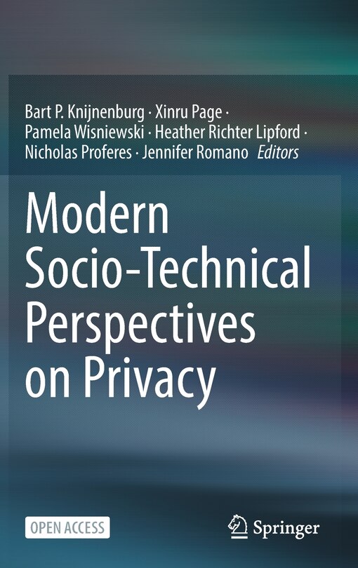 Front cover_Modern Socio-technical Perspectives On Privacy
