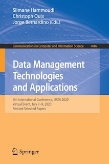 Front cover_Data Management Technologies And Applications