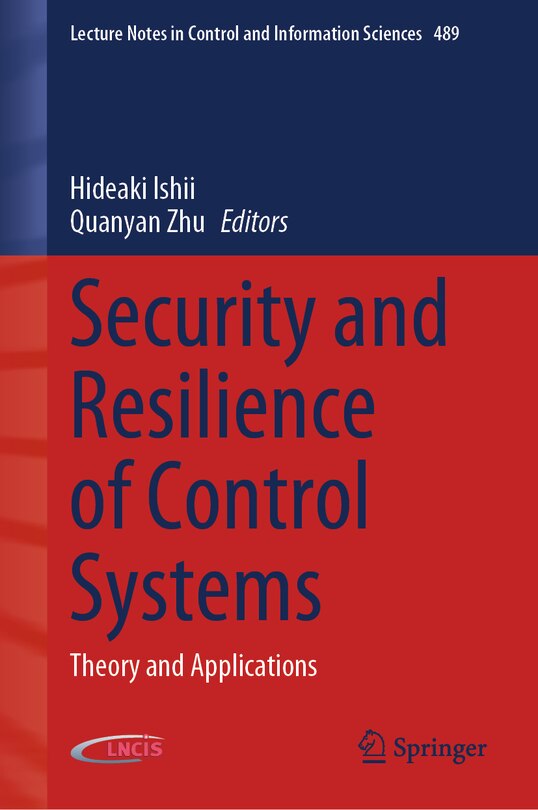Front cover_Security And Resilience Of Control Systems