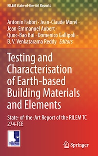 Front cover_Testing And Characterisation Of Earth-based Building Materials And Elements