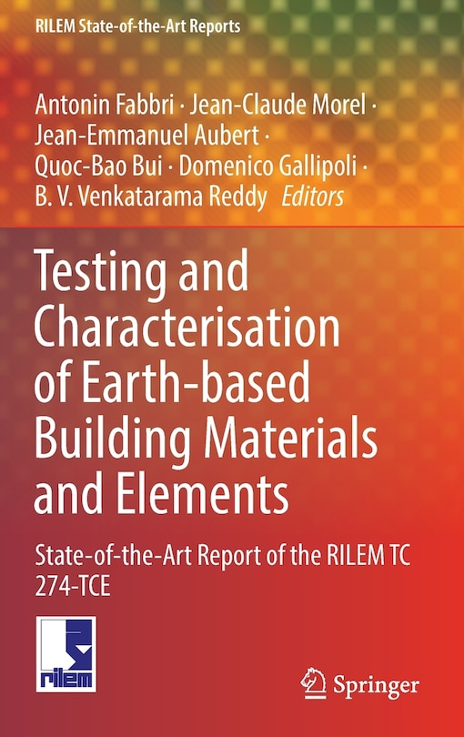 Front cover_Testing And Characterisation Of Earth-based Building Materials And Elements
