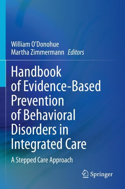 Couverture_Handbook of Evidence-Based Prevention of Behavioral Disorders in Integrated Care