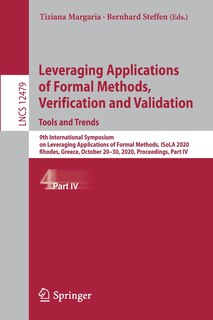 Couverture_Leveraging Applications of Formal Methods, Verification and Validation