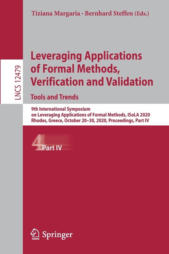 Couverture_Leveraging Applications of Formal Methods, Verification and Validation