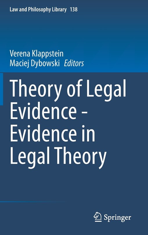 Couverture_Theory Of Legal Evidence - Evidence In Legal Theory