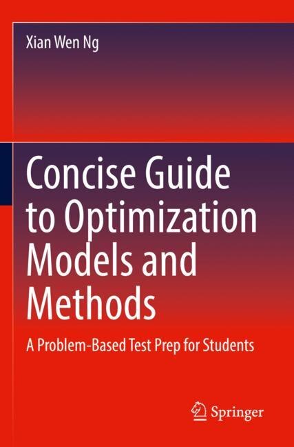 Front cover_Concise Guide to Optimization Models and Methods