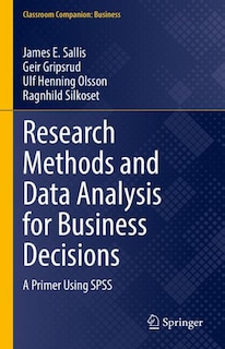 Front cover_Research Methods And Data Analysis For Business Decisions