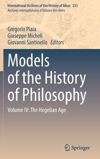 Couverture_Models Of The History Of Philosophy